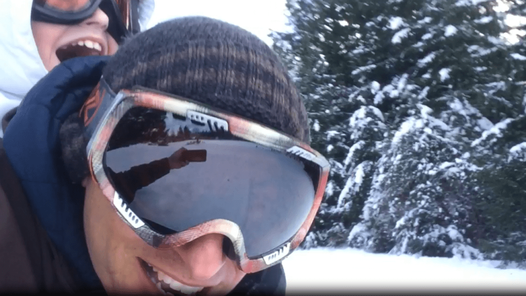after-the-rain.org / Dad sledding with son