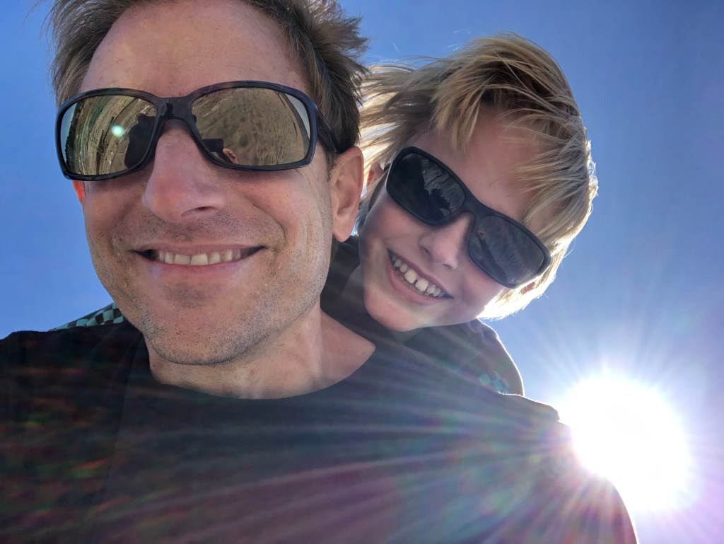 after-the-rain / Dad and son